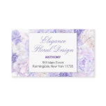 Lavender Floral background business card