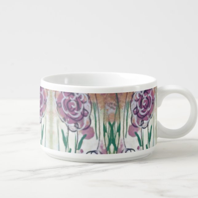 Lavender Floral  Bowl (Left)