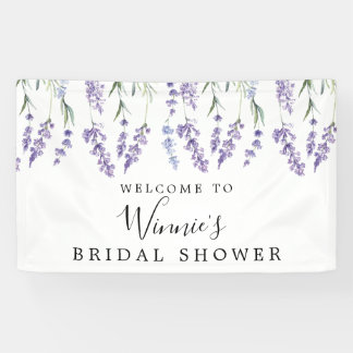 Lavender Floral Bridal Shower Banner