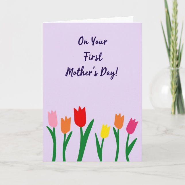 Lavender Floral Card (Front)