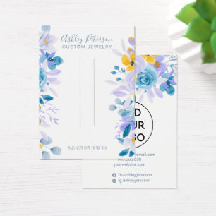 Lavender floral chic jewelry hair clip display