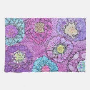 Lavender Floral Dish Towel