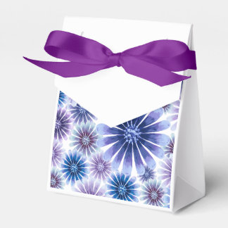 Lavender Floral Favor Bag Boxes
