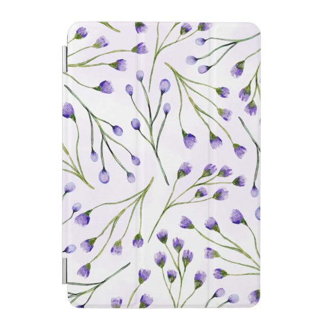 Lavender Floral  iPad Smart Cover (Front)