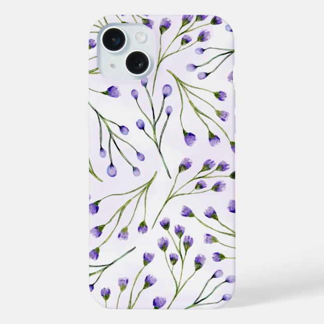 Lavender Floral iPhone Case (Back)