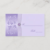 Lavender Floral Jewelled Placecards (Back)