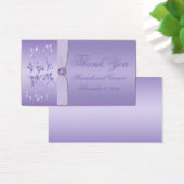 Lavender Floral Jewelled Wedding Favor Tag (Desk)