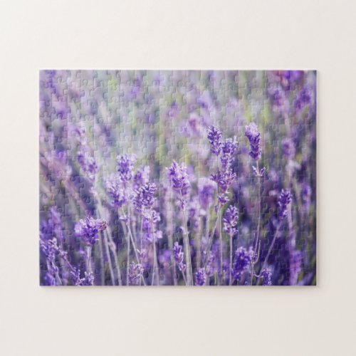 Lavender Floral Jigsaw Puzzle