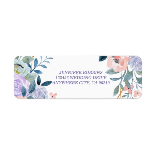 Lavender floral label