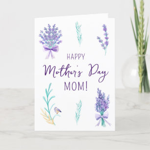Lavender Floral Mother’s Day Card