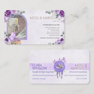 Lavender Floral Organic Soap Business Card