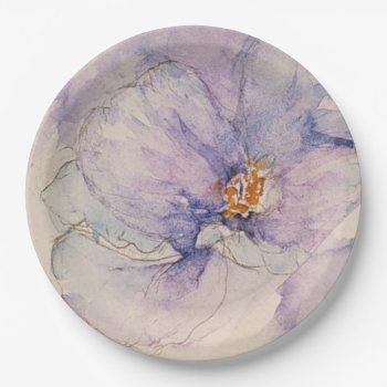 Lavender Floral  Paper Plate by GiftMePlease at Zazzle