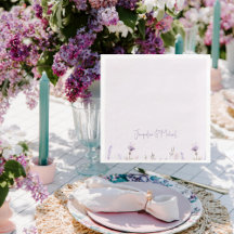 Lavender Floral Personalized Wedding 