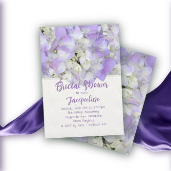 Lavender Floral Pre-wedding Party Shower Invitation by BlueHyd at Zazzle