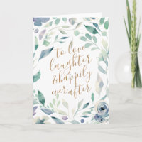Lavender Floral Watercolor Happily Ever After