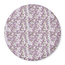 Lavender Floral Watercolor Magnet