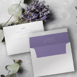 Lavender Floral Wedding Envelope<br><div class="desc">Complete the invitation suite with our Lavender Floral Wedding Envelope. This envelope,  sets the tone for the celebration within. Ensure your invitations arrive in style with this beautifully designed and personalized touch.</div>