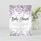 lavender florals boho modern baby shower