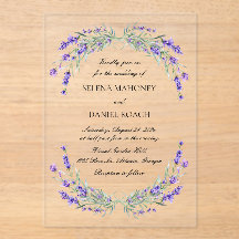 Lavender Florals Violet Wedding