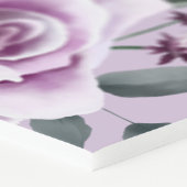 Lavender Florals White Wedding Dress Bridal Shower Foam Board (Corner)