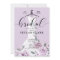 Lavender Florals White Wedding Dress Bridal Shower
