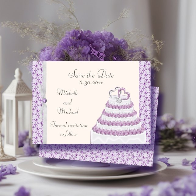 Lavender Florentine Save the Date (Creator Uploaded)