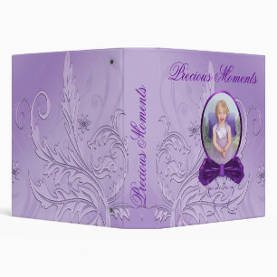 Lavender Flourish Family Photo Album Binder