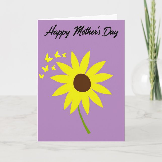 Lavender Flower Art Card (Front)