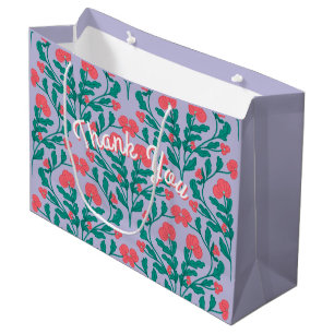 Lavender Flower Branch Gift Bag