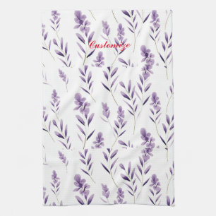 Lavender Flower Buds Thunder_Cove Kitchen Towel