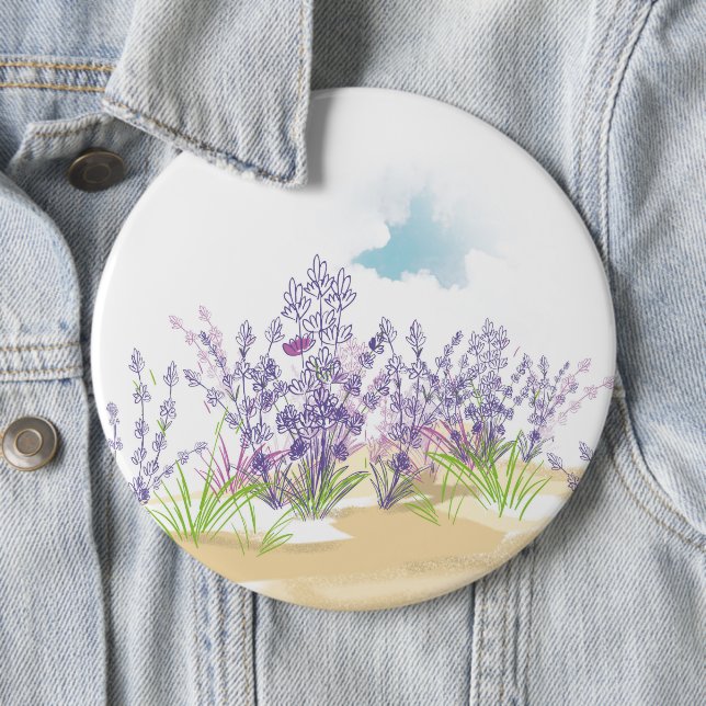 Lavender flower button (In Situ)