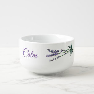 Lavender Flower Calm Dinner Soup Bowl