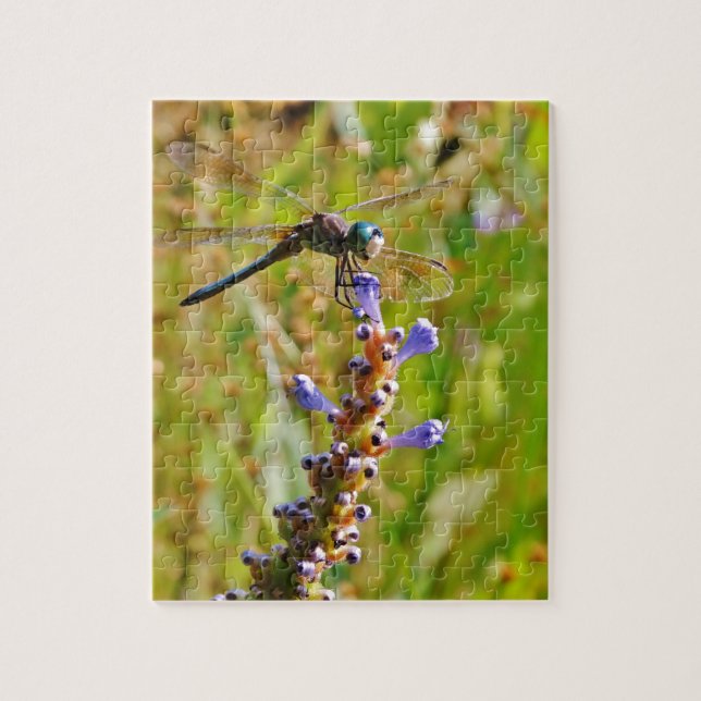 Lavender flower dragonfly jigsaw puzzle (Vertical)