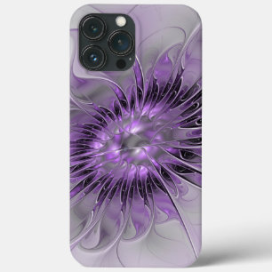 Lavender Flower Dream Modern Abstract Fractal Art iPhone 13 Pro Max Case