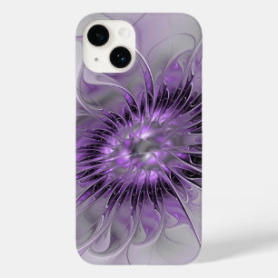 Lavender Flower Dream Modern Abstract Fractal Art Case-Mate iPhone 14 Case
