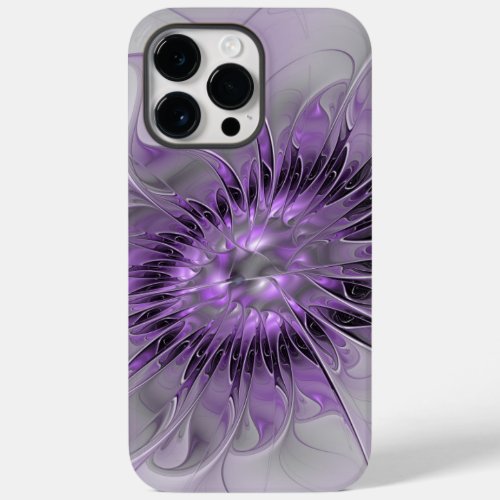 Lavender Flower Dream Modern Abstract Fractal Art Case_Mate iPhone 14 Pro Max Case