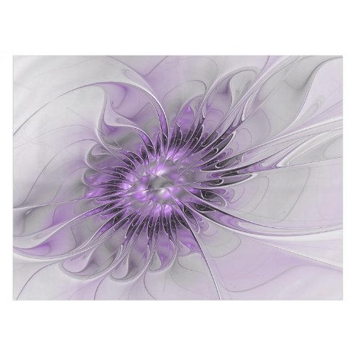 Lavender Flower Dream Modern Abstract Fractal Art Tablecloth