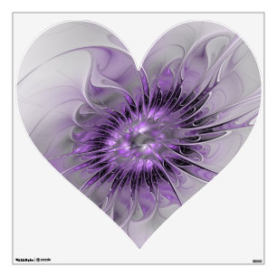 Lavender Flower Dream Modern Abstract Fractal Art Wall Decal