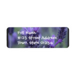 Lavender Flower Photo Return Address Label