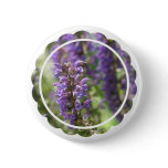 Lavender Flower Round Button