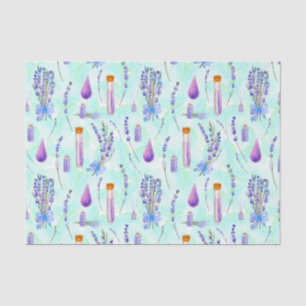 Lavender Flowers and Lavender Essential Oil Tissue Paper
