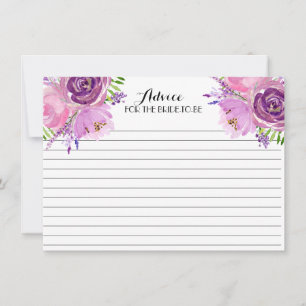 Lavender FLowers Beautiful Floral Advice Cards