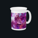 LAVENDER FLOWERS BEVERAGE PITCHER<br><div class="desc">An impressionist design of lavender flowers and blue sky.</div>