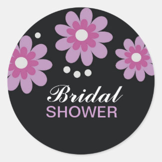 Lavender Flowers Bridal Shower Favors Seals