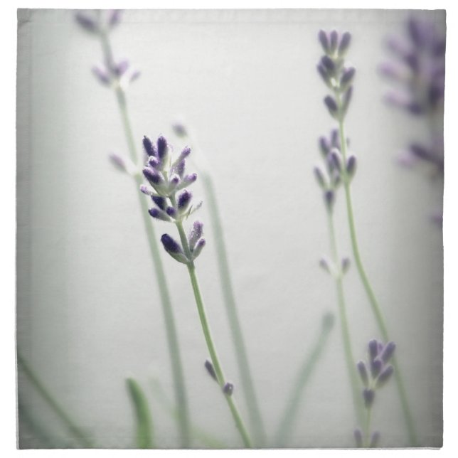 Lavender Flowers Cloth Napkin (Front)