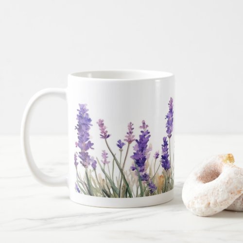 Lavender Flowers Coffee Mug