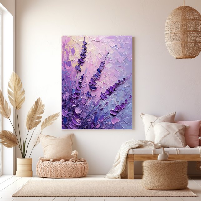 Lavender Flowers Elegant Wall Art for Living Room (Creator Uploaded)