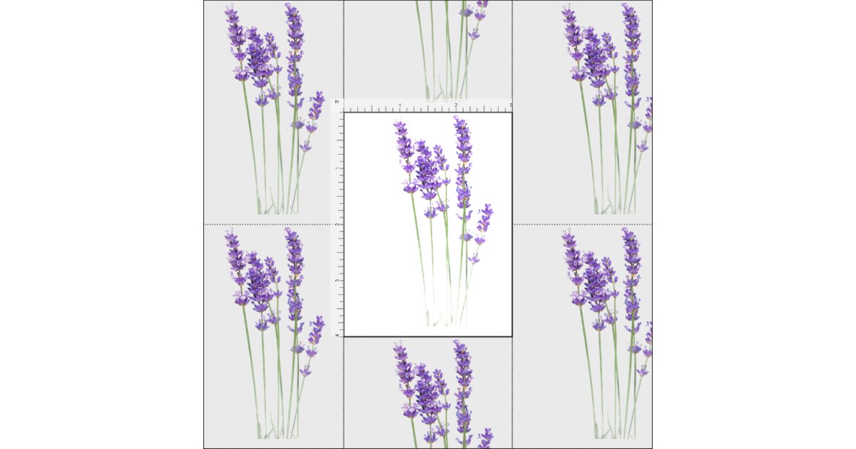 Lavender Flowers Fabric | Zazzle.com