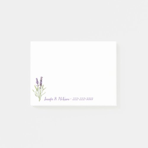 Lavender Flowers Floral Botanical Nature Garden  Post_it Notes