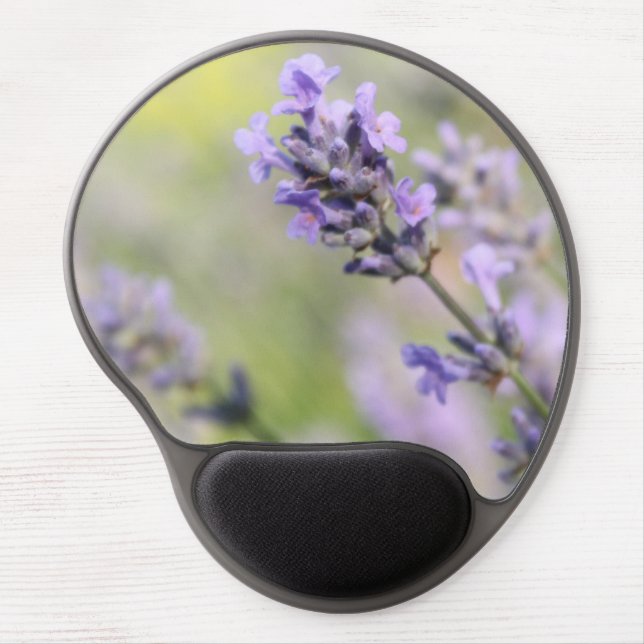 Lavender Flowers. Gel Mouse Pad (Front)